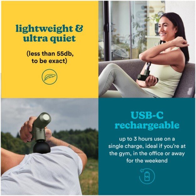 Homedics HHP-65GN MYTI Mini Massage Gun Evergreen 1