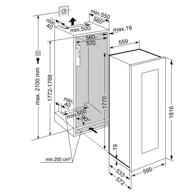 Vyno &scaron;aldytuvas LIEBHERR EWTgb 3583