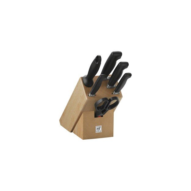 Knife Set ZWILLING Four Star 35066-000-0 (Knife block, Knife sharpener, Knife x 4, Scissors)