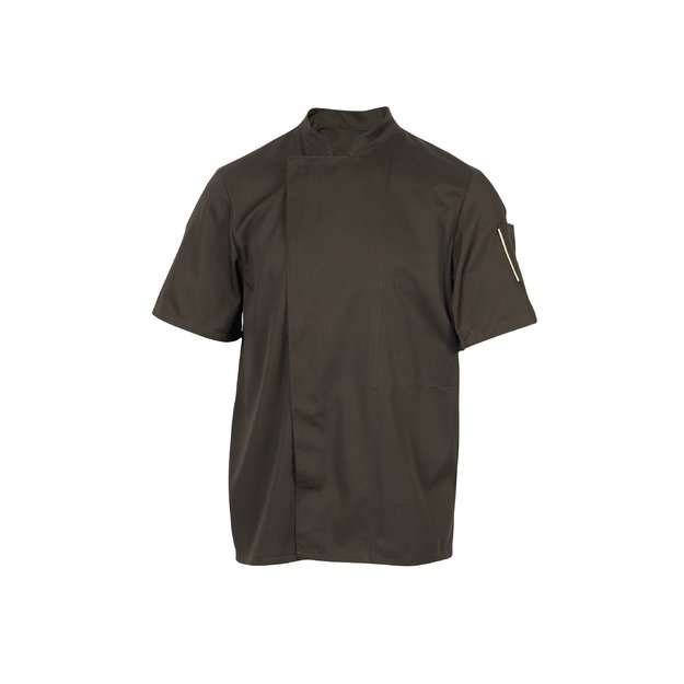 Short-sleeve jacket, mocha, L, Nero