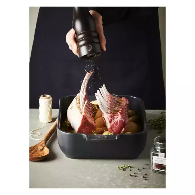 PEUGEOT APPOLIA kvadratinis indas 36 cm grafitinis 1