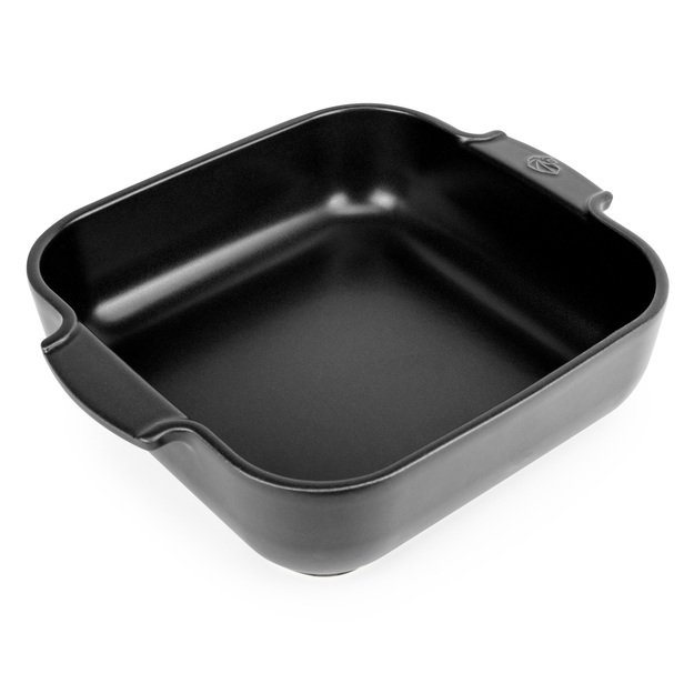 Dish, 22.5x22.5x7.2 cm, black, Appolia