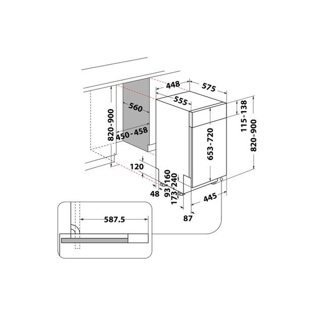 WHIRLPOOL WSBO 3O34 PF X