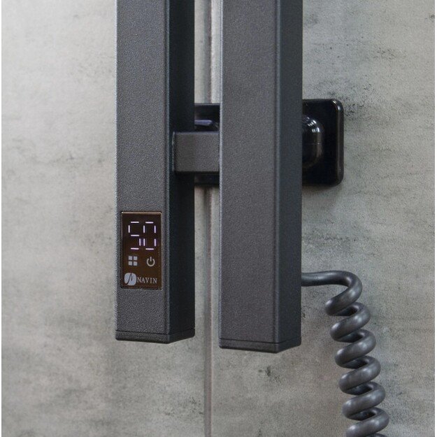 El.rank&scaron;luosčių džiovintuvas Siluet Quadro 90*1200 Sensor de&scaron;inė juodas 12-234053-0912