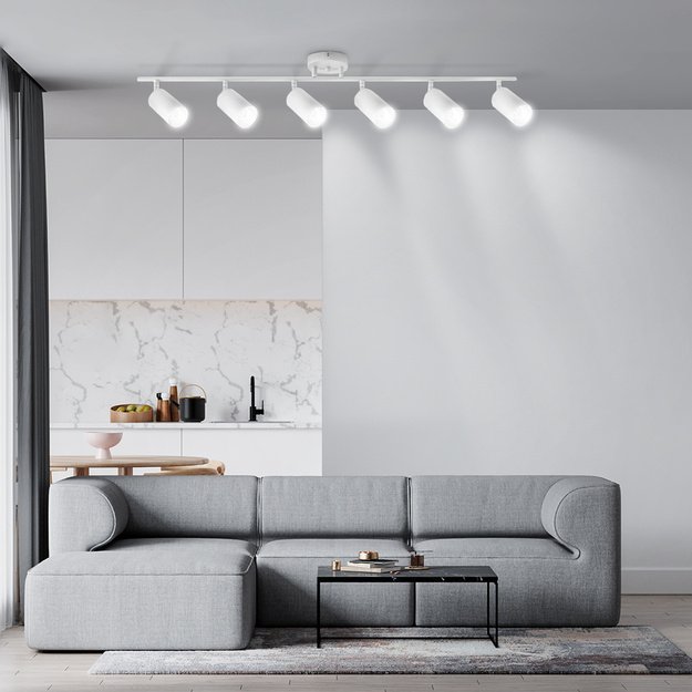 SPOT LAMP 6xGU10 WHITE