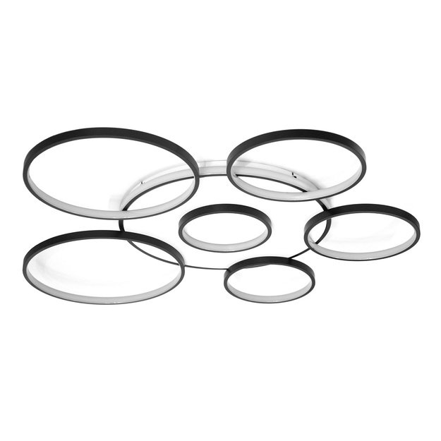 Ceiling decorative lamp 140w black + remote control DL-F04 1