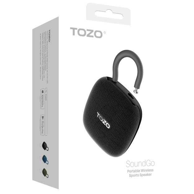 Tozo SoundGo Portable Bluetooth Speaker Black 1