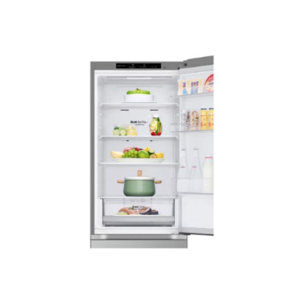 LG GBV21L0EPY Refrigerator, E, Free-standing, Combi, Height 1.86 m, Net fridge 234 L, Net freezer 110 L, Silver 5