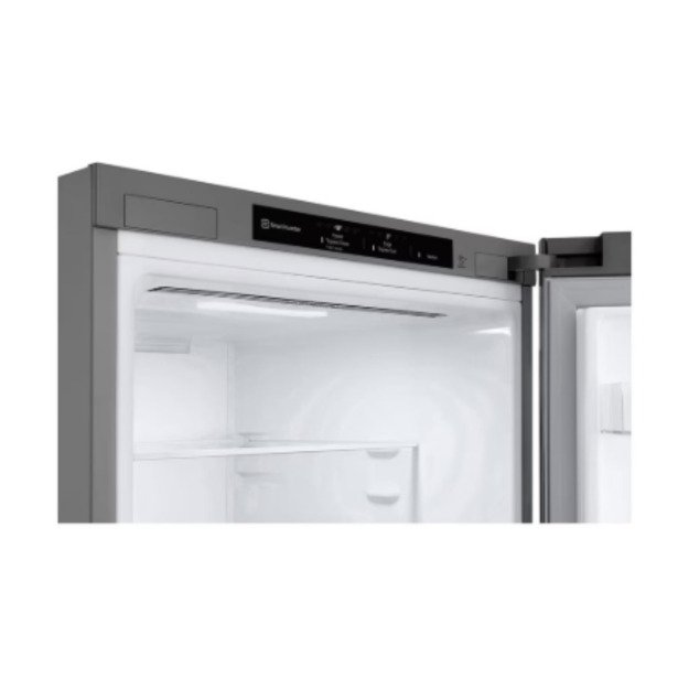 LG GBV21L0EPY Refrigerator, E, Free-standing, Combi, Height 1.86 m, Net fridge 234 L, Net freezer 110 L, Silver 1