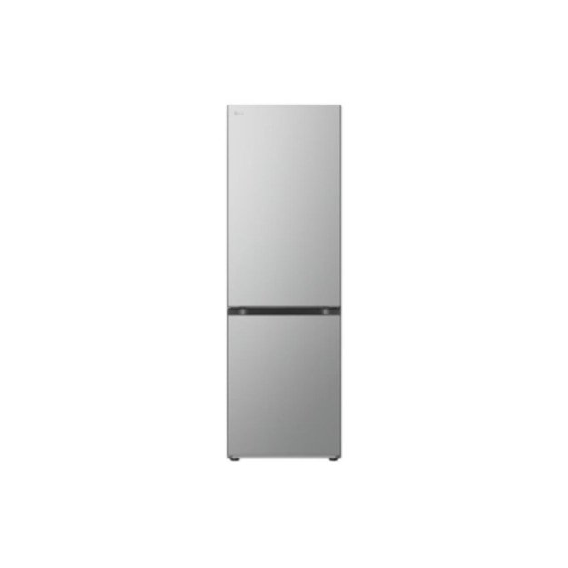 LG GBV21L0EPY Refrigerator, E, Free-standing, Combi, Height 1.86 m, Net fridge 234 L, Net freezer 110 L, Silver