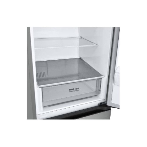LG GBV21L0EPY Refrigerator, E, Free-standing, Combi, Height 1.86 m, Net fridge 234 L, Net freezer 110 L, Silver 4