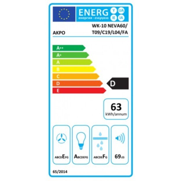 Įmontuojamas gartraukis Akpo WK-10 NEVA 60 WH/WH