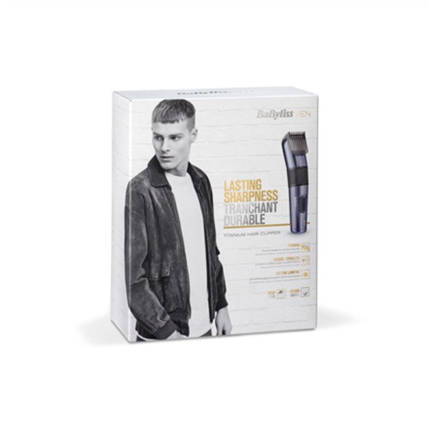 BaByliss E976E hair trimmers/clipper Black, Titanium 1