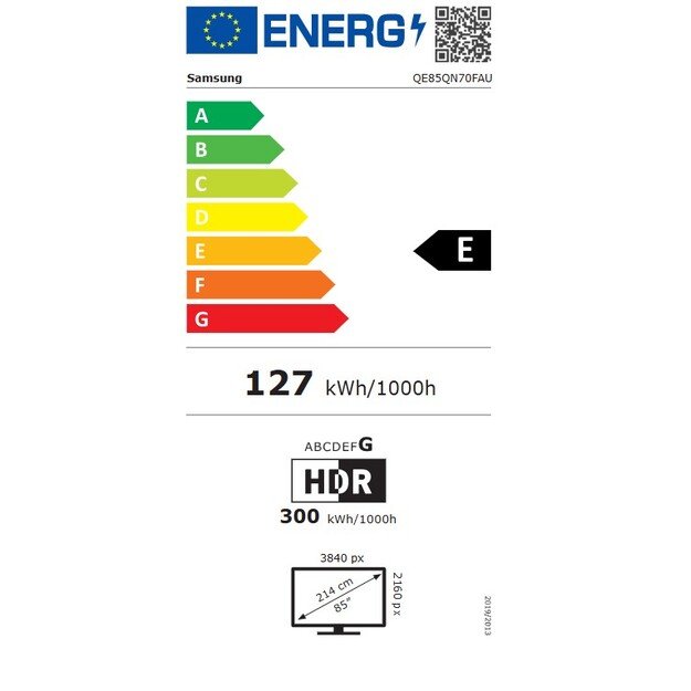 QLED Televizorius Samsung QE85QN70FAUXXH