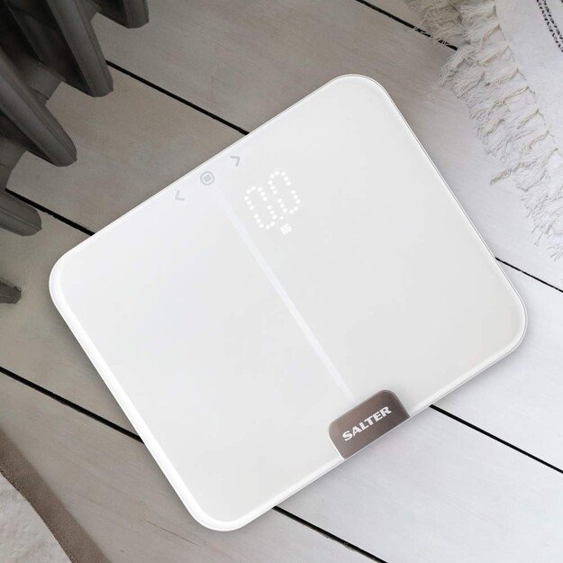 Salter 9164 WH3RJLEU16 Ghost Compact Analyser Scale, White 4