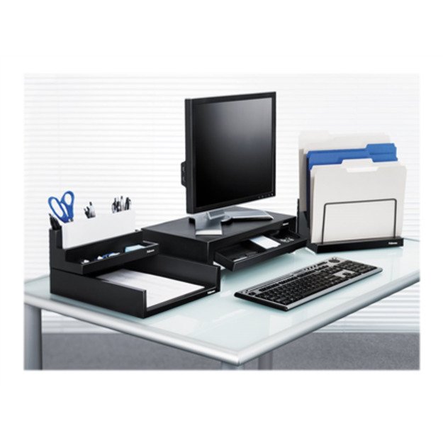 Fellowes | Designer Suites Monitor Riser | Height adjustment | Black 2