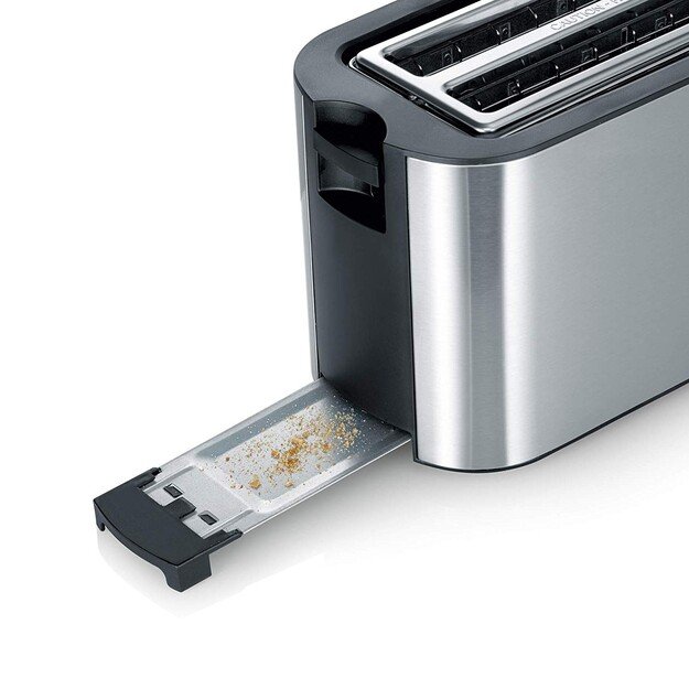 Severin AT 2590 toaster 2 slice(s) 1400 W Black, Silver