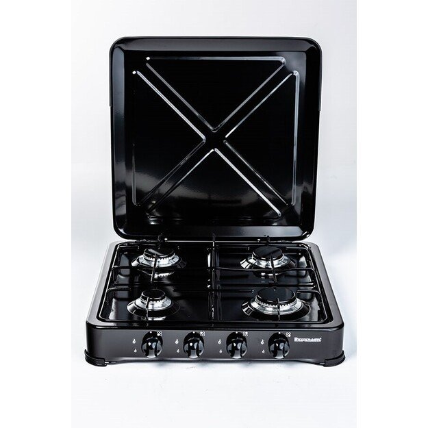 Ravanson K-04TB hob Black Countertop Gas 4 zone(s)