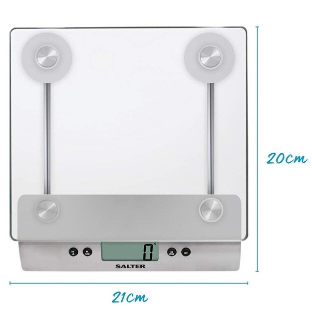 Salter 3003 SSSVDRCEU16 Aquatronic Glass Digital Kitchen Scale 2