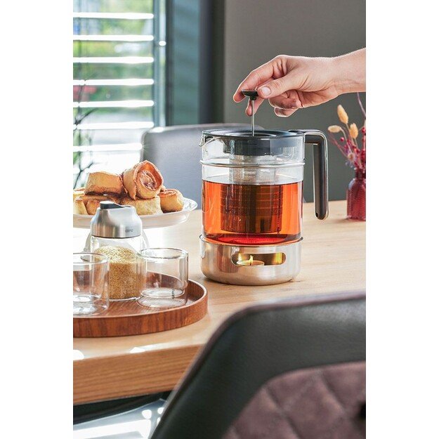 GEFU T-PREP Tea Kettle with Warmer 1.5 ltr