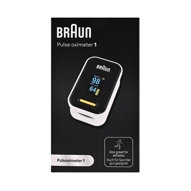 Braun YK-81CEU pulse oximeter Black, Stainless steel 3