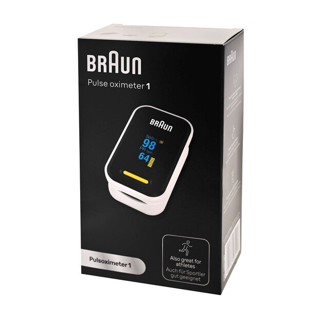 Braun YK-81CEU pulse oximeter Black, Stainless steel 4