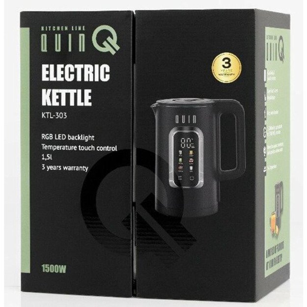 QUIN Electric Kettle KTL-303 Black