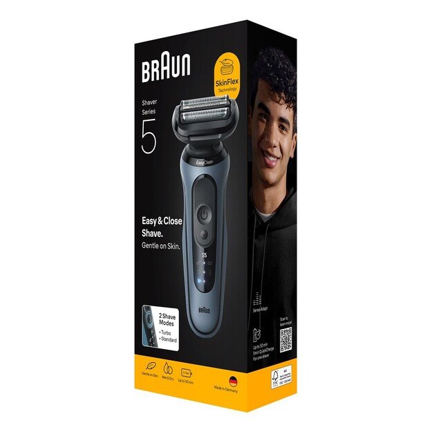 Braun Series 5 52-A1000S men s shaver Foil shaver Blue