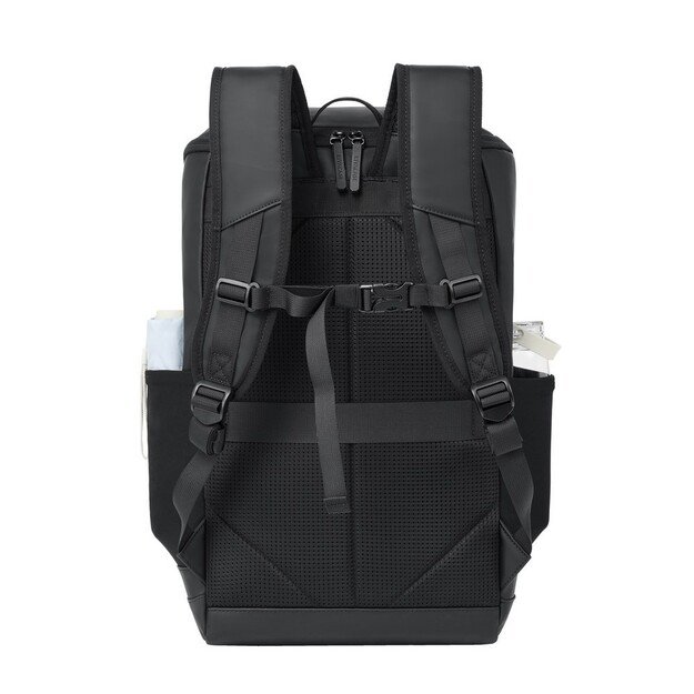 Rivacase Eden backpack City backpack Black Polyester, PU leather