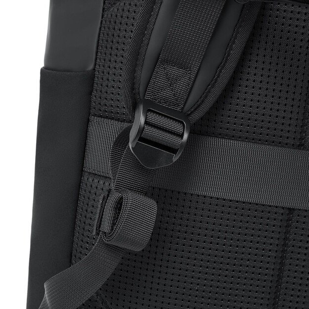 Rivacase Eden backpack City backpack Black Polyester, PU leather