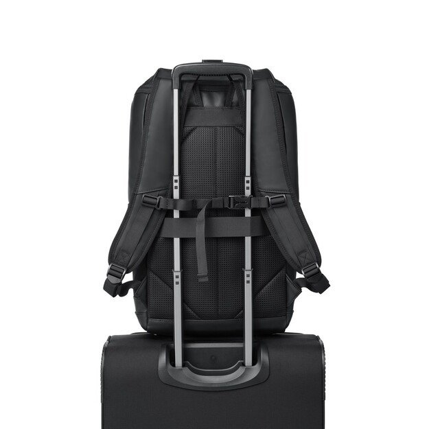 Rivacase Eden backpack City backpack Black Polyester, PU leather
