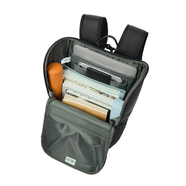 Rivacase Eden backpack City backpack Black Polyester, PU leather