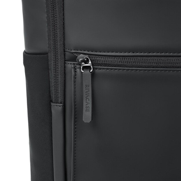 Rivacase Eden backpack City backpack Black Polyester, PU leather