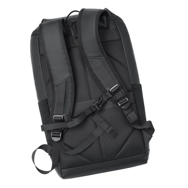 Rivacase Eden backpack City backpack Black Polyester, PU leather