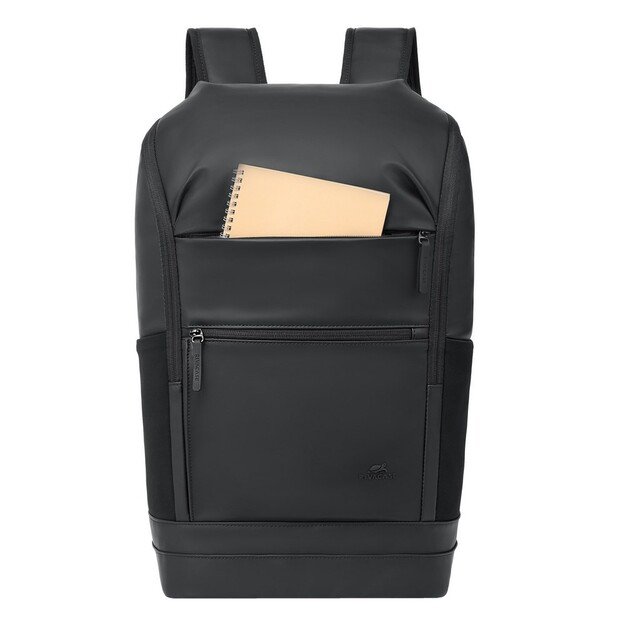 Rivacase Eden backpack City backpack Black Polyester, PU leather