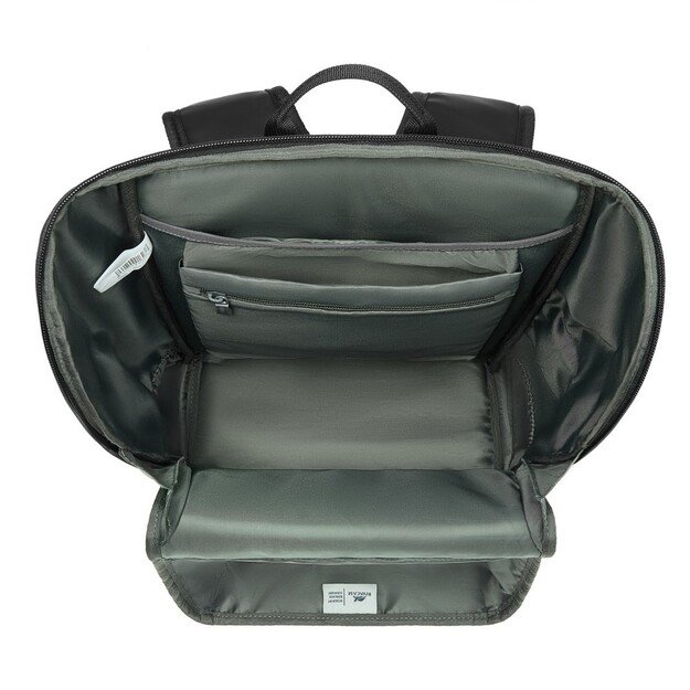 Rivacase Eden backpack City backpack Black Polyester, PU leather