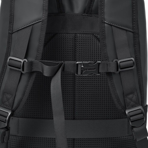 Rivacase Eden backpack City backpack Black Polyester, PU leather