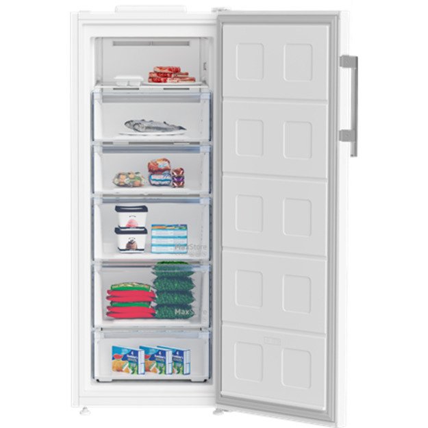 BEKO Freezer | B5RFNE274W | Energy efficiency class E | Upright | Free standing | Height 151.5 cm | Total net capacity 220 L | N