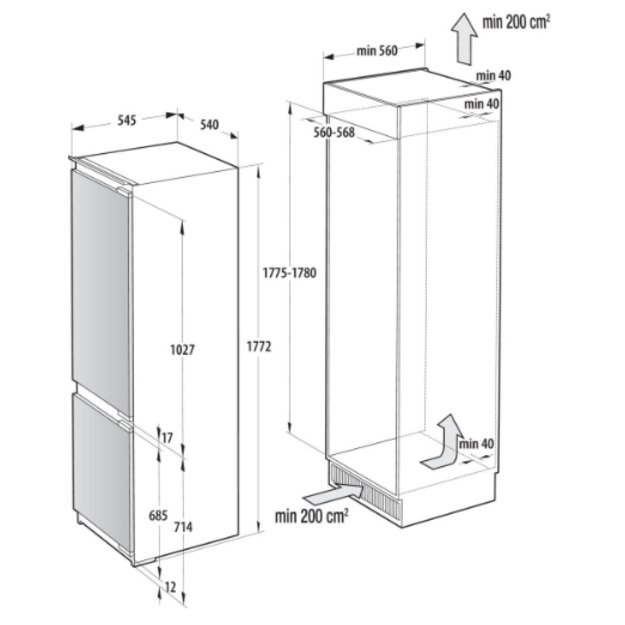&Scaron;aldytuvas GORENJE NRKI517E62WF