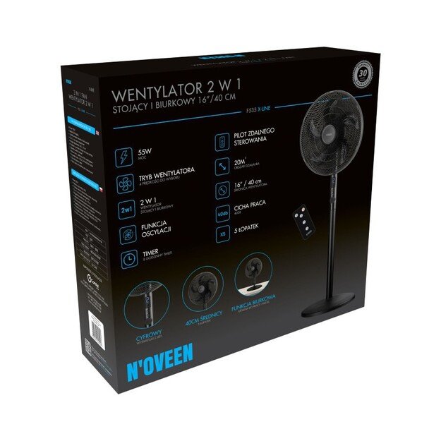 Ventiliatorius &scaron;ildytuvas NOVEEN F535 16 /40cm