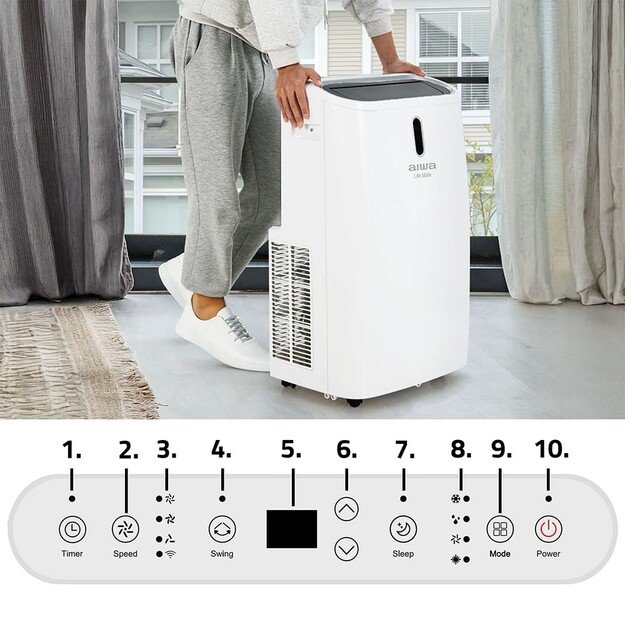 Aiwa AIWA-PAC16Y2 Portable Air Conditioner 6