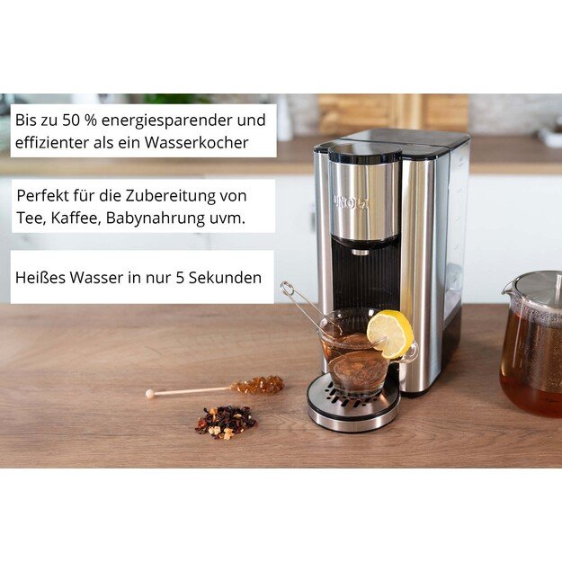 Unold Ava electric kettle 2.5 L 2600 W Black, Silver 14