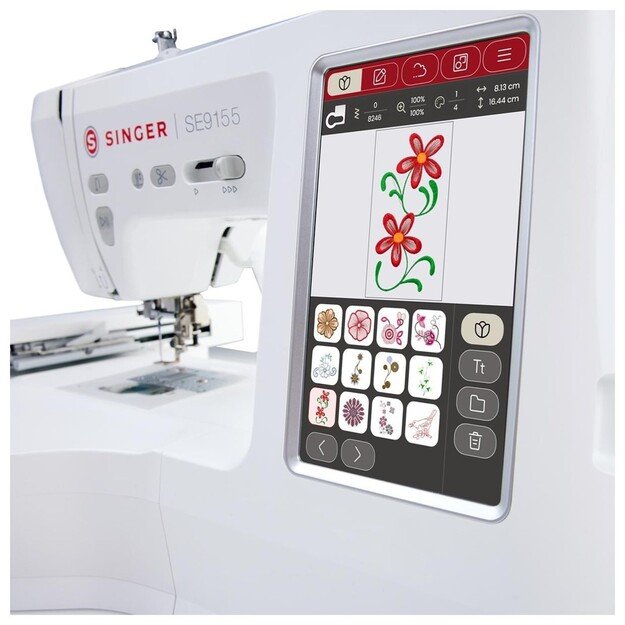SINGER Embroidery sewing machine SE9155 Electric current White 1