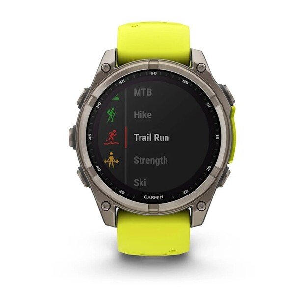 Garmin fenix 8 3.3 cm (1.3 ) 47 mm Digital 260 x 260 pixels Touchscreen Titanium Wi-Fi GPS (satellite) 2