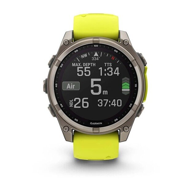 Garmin fenix 8 3.3 cm (1.3 ) 47 mm Digital 260 x 260 pixels Touchscreen Titanium Wi-Fi GPS (satellite) 1