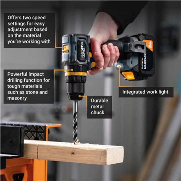 Batavia 18V brushless combi drill 70 Nm Without battery and charger 5