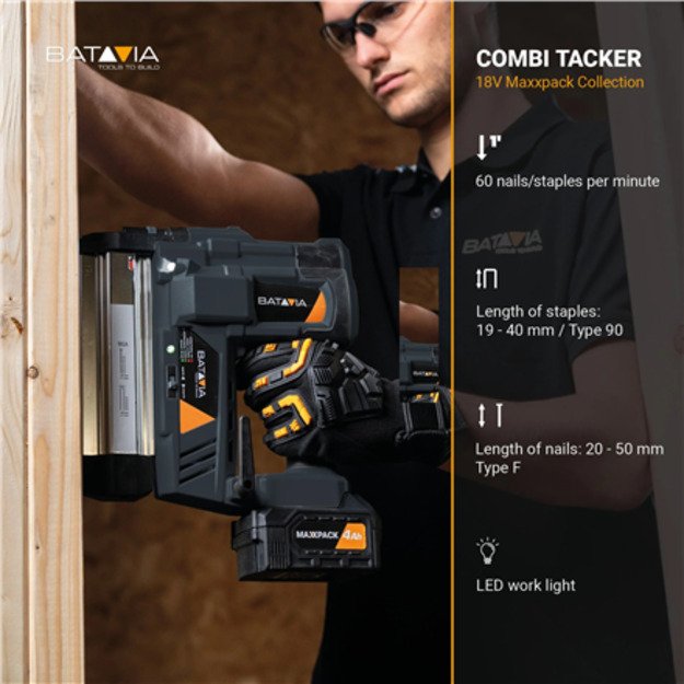 Batavia 18V combi-tacker - Without battery and charger 3