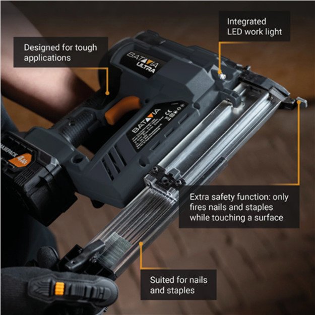 Batavia 18V combi-tacker - Without battery and charger 4