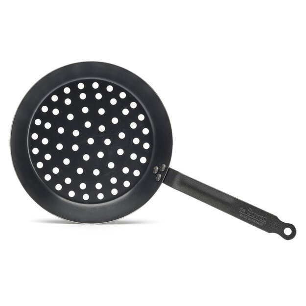Perforated frying pan for vegetables, diameter 28 cm, #Outdoor
