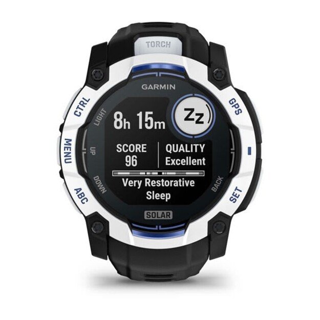 Garmin Instinct 2.79 cm (1.1 ) MIP 50 mm Digital 176 x 176 pixels Touchscreen Black, White GPS (satellite)